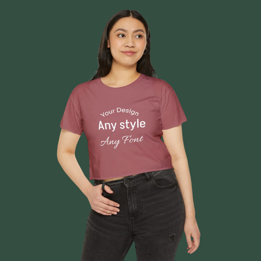 Women's Festival Crop Top — Customizable Graphic Crop Tee