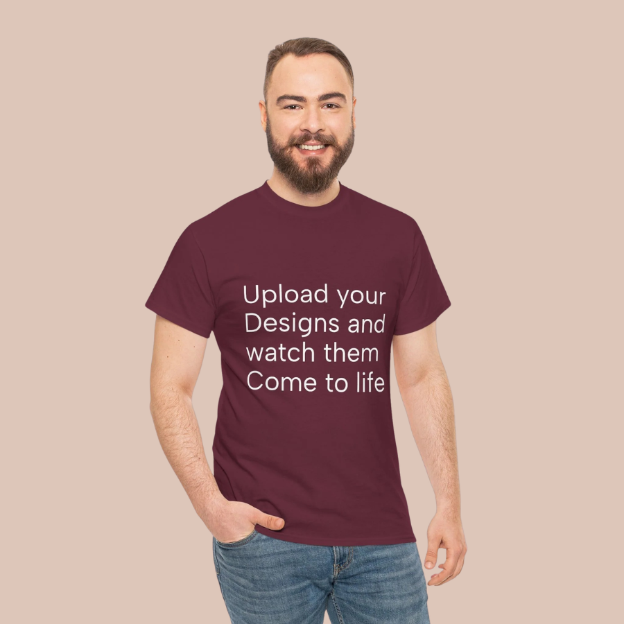 Customizable T‑Shirt – "Upload Your Designs and Watch Them Come to Life"