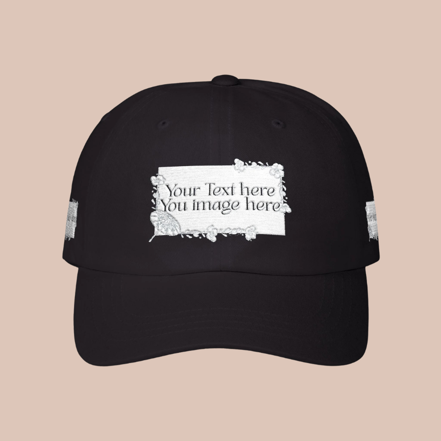 Minimal 'Print it your way' Embroidered Hat