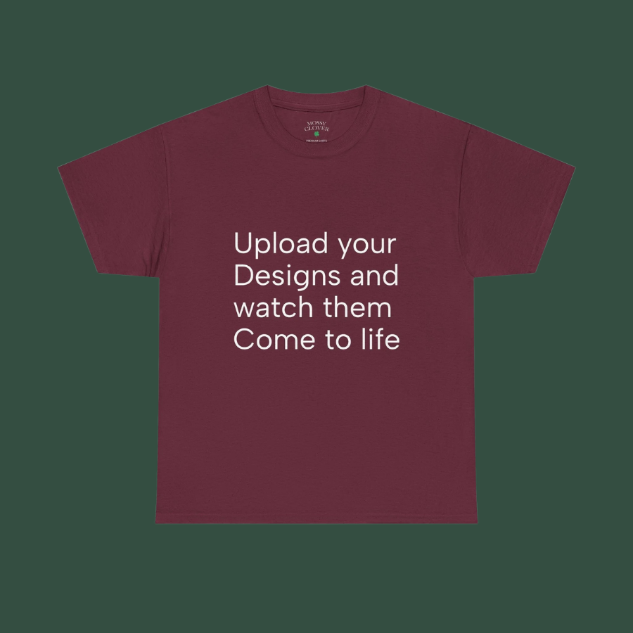 Customizable T‑Shirt – "Upload Your Designs and Watch Them Come to Life"