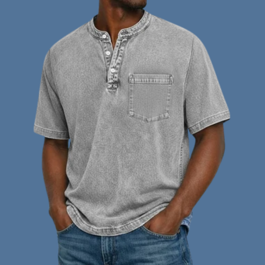 The Ridge Henley Cotton T-shirt For Men