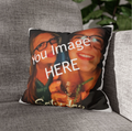 Personalized Photo Throw Pillowcase – Custom Square Pillow Cover (Your Image Here)