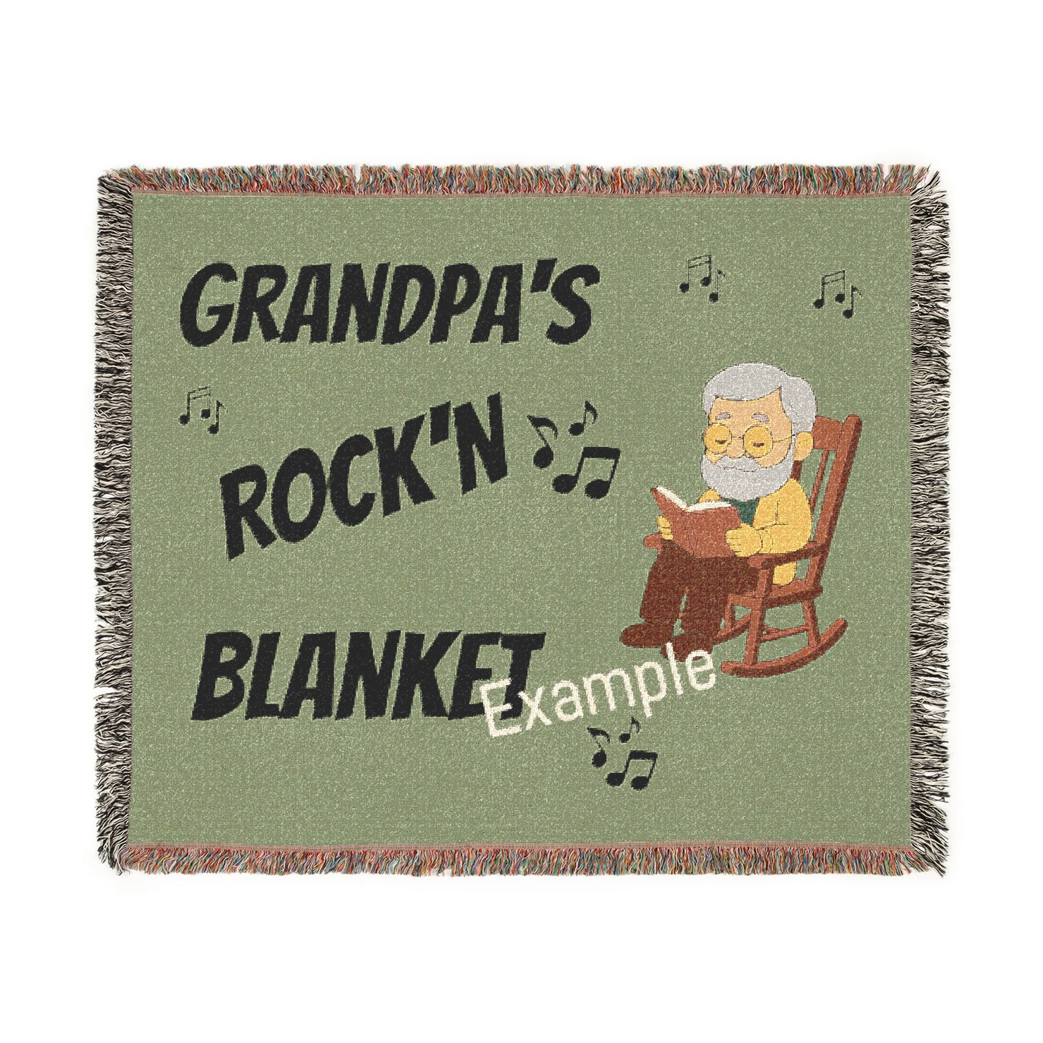 Woven Blanket — Personalized 'Tell Your Story' Throw Blanket (Custom Design)