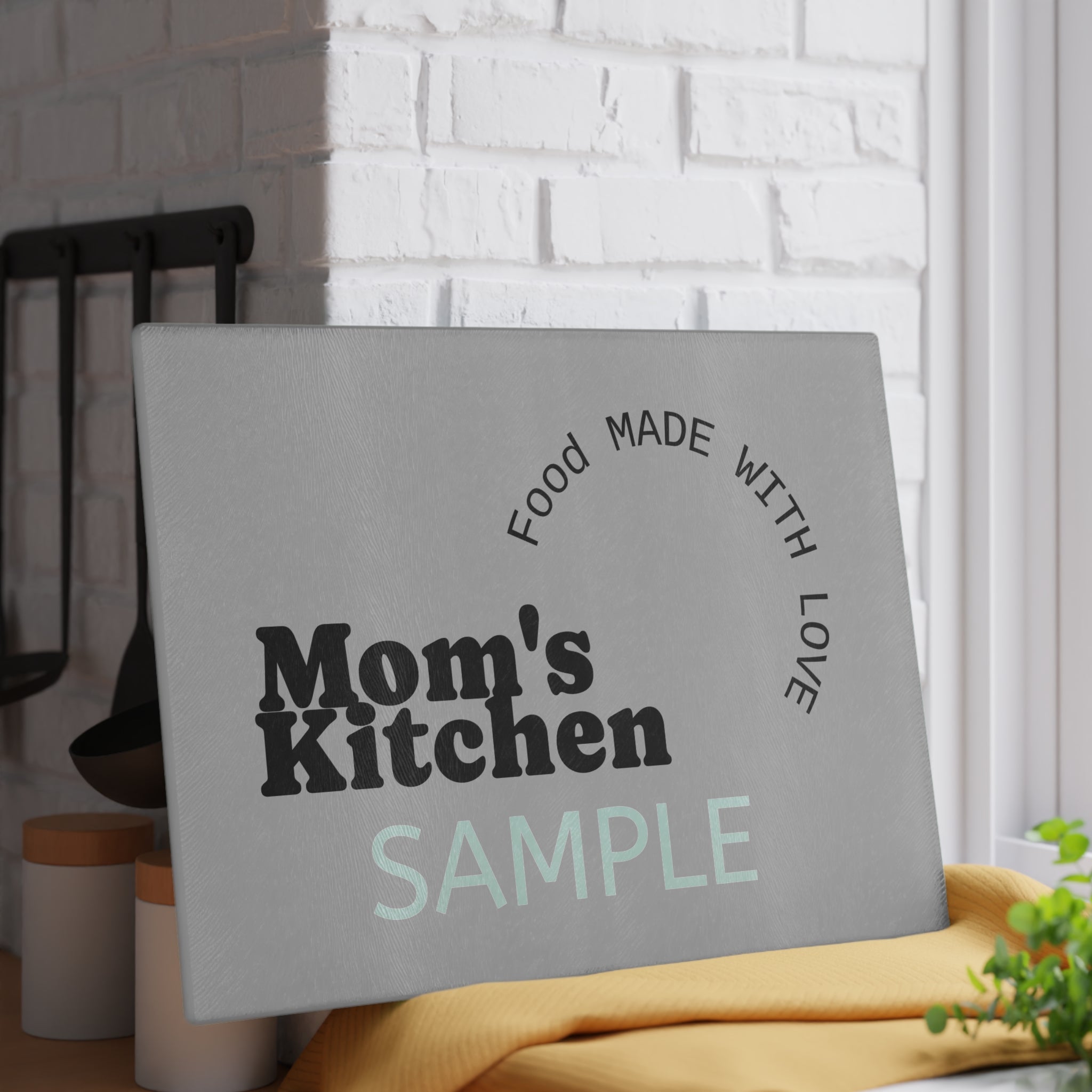 Tell Your Story Glass Cutting Board — Customizable Glass Chopping Board
