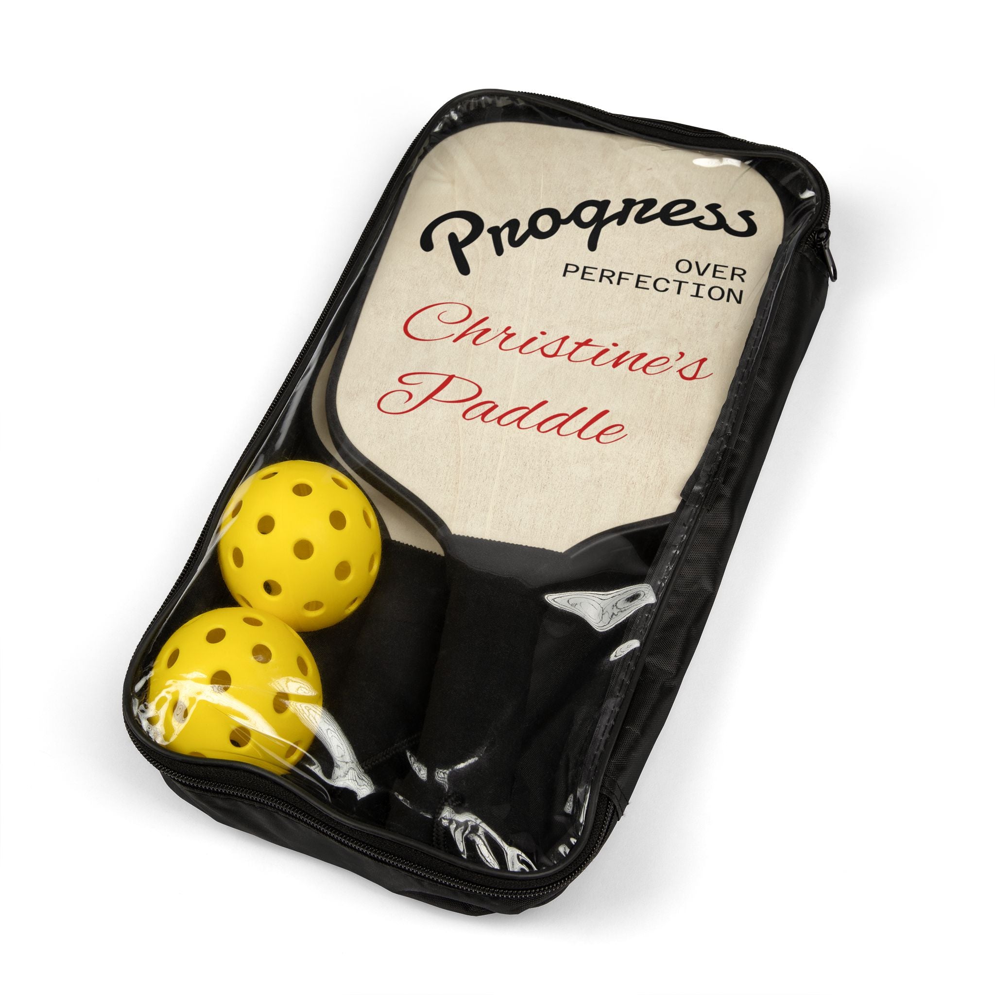 Custom Pickleball Paddle Set – Personalized Pickleball Kit with Two Paddles & Balls