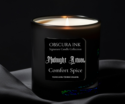 Obscura Ink Candle — Midnight Ritual — Comfort Spice