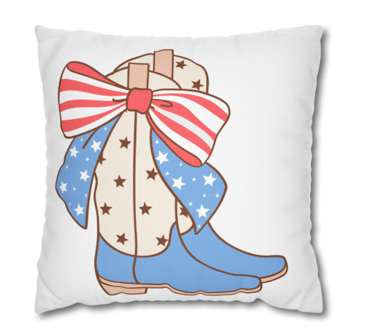 Spun Polyester Square Pillowcase