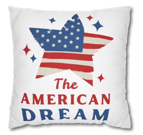 Spun Polyester Square Pillowcase
