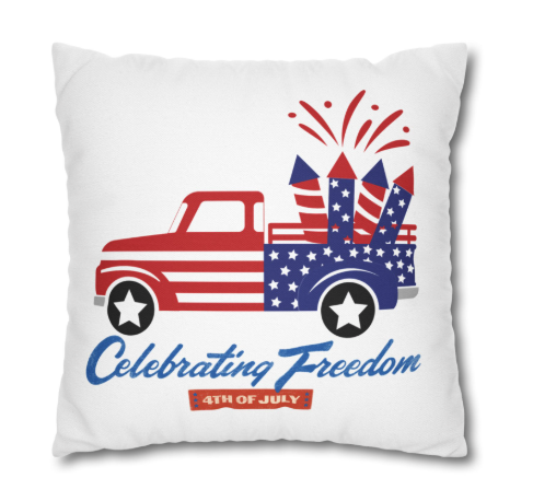 Spun Polyester Square Pillowcase