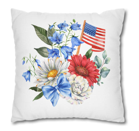 Spun Polyester Square Pillowcase