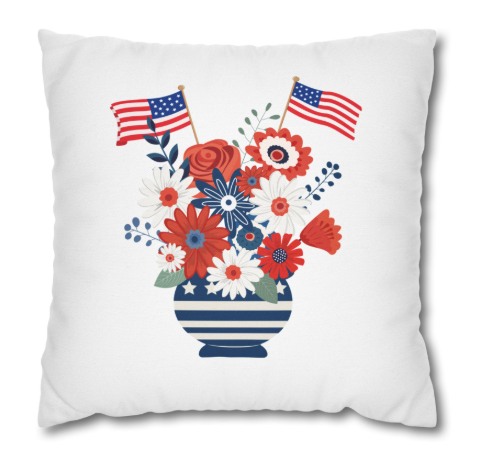 Spun Polyester Square Pillowcase