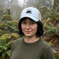 Women's Washed Mesh-Back Cap - Mama Bear