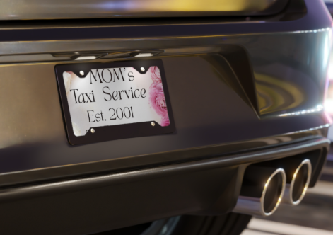 Custom Vanity Plate - Personalized License Plate Front Tag with Your Message