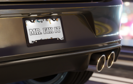 Custom Vanity Plate - Personalized License Plate Front Tag with Your Message