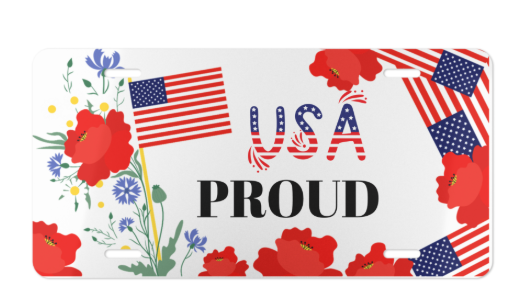 Custom Vanity Plate - Personalized License Plate Front Tag with Your Message