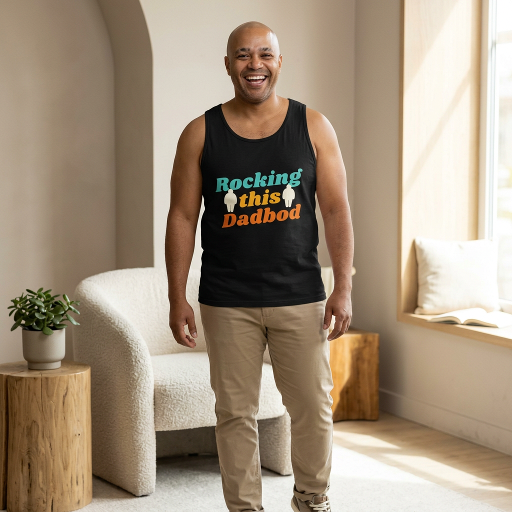 Rocking This Dadbod Sleeveless Tee — Funny Dadbod Muscle Tank