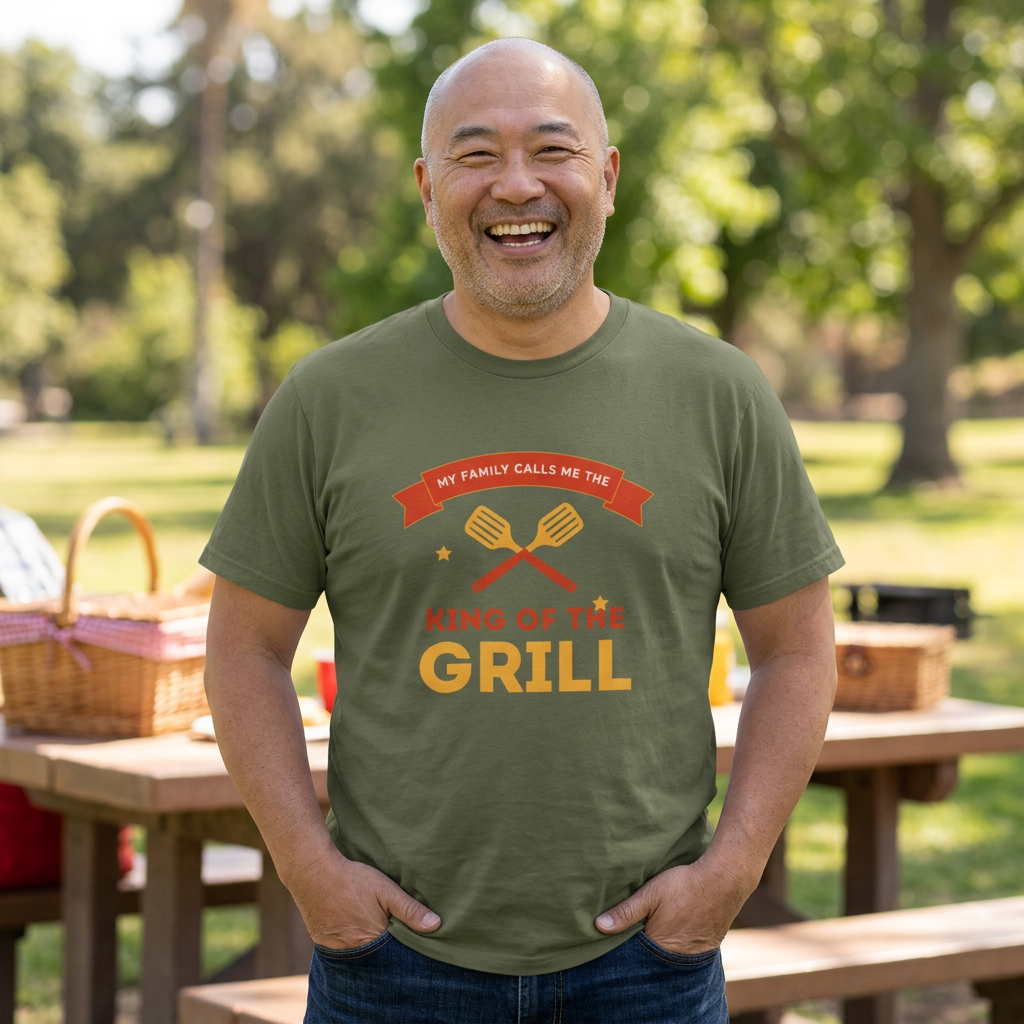 King of the Grill T-Shirt — My Family Calls Me The King of the Grill BBQ Tee