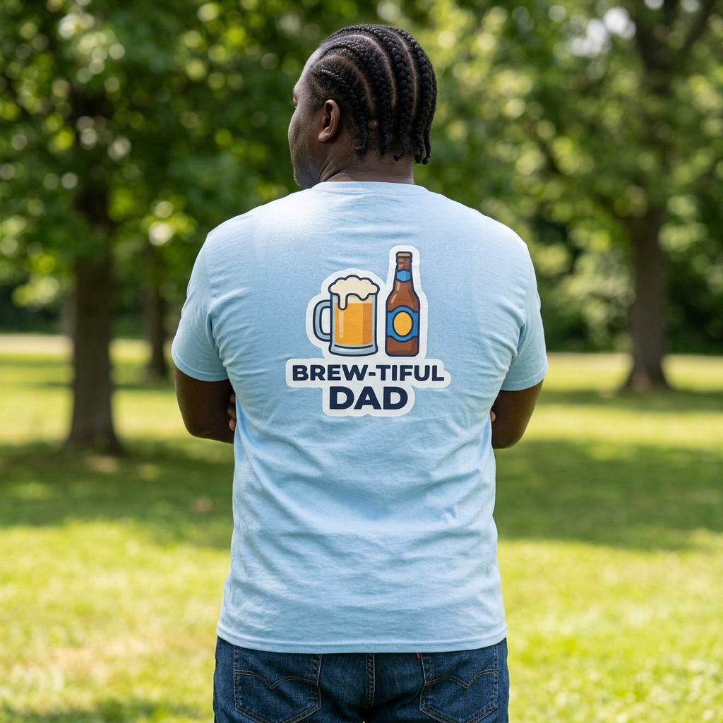 Brew-tiful Dad T-Shirt — Funny Father's Day Beer Tee
