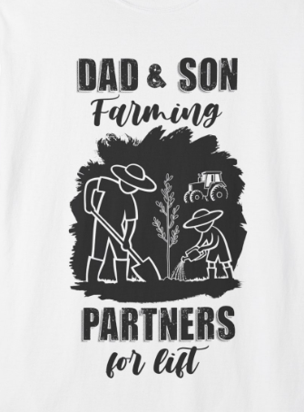 Farmer Dad T-Shirt — Rustic Farm Animals Graphic Tee