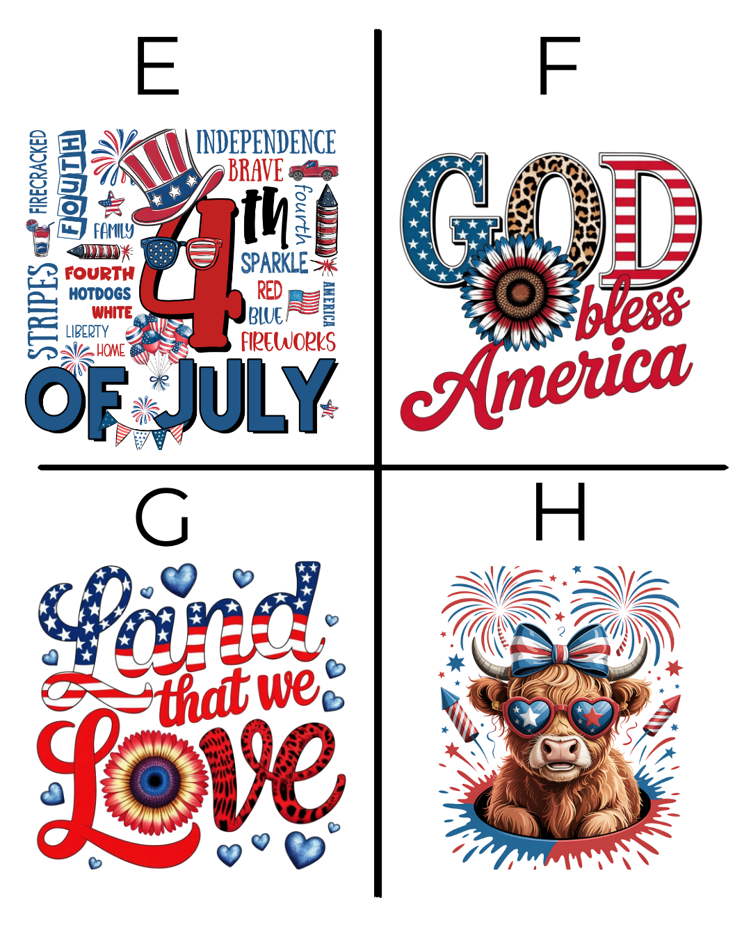 4th of July Outdoor Pillow - Patriotic Peace Love America Throw Pillow