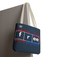 Patriotic 'Land of the Free, Home of the Brave' Tote Bag