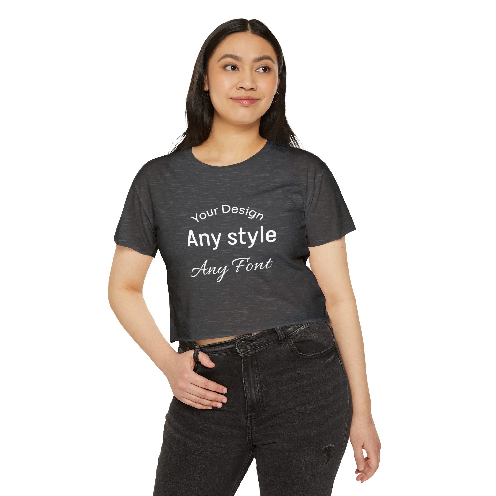 Women's Festival Crop Top — Customizable Graphic Crop Tee