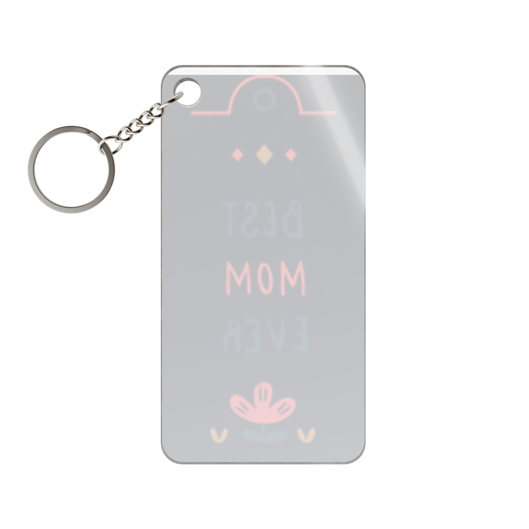 Best Mom Ever Keychain Charm — Floral Mother’s Day Gift