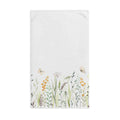 Spring Floral Hand Towel — Watercolor Wildflower & Butterfly Kitchen or Bathroom Towel