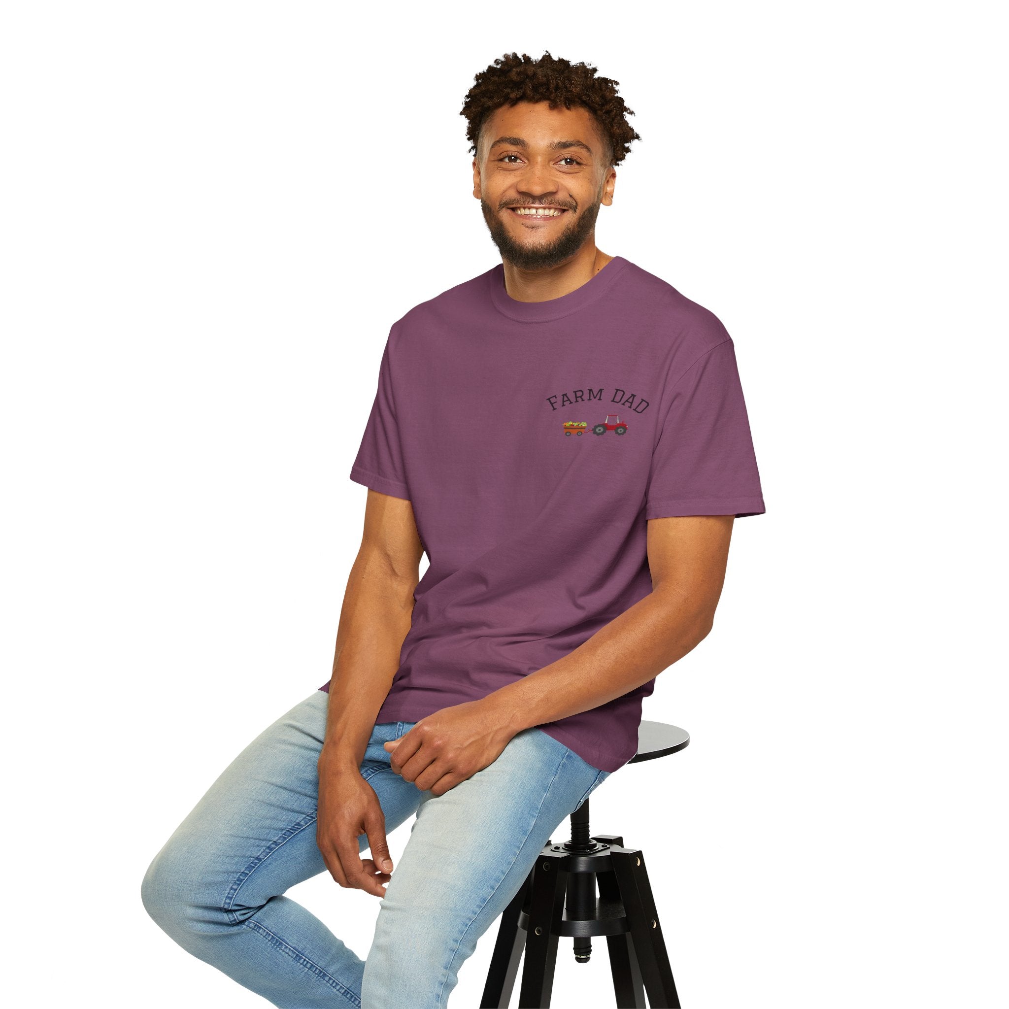 Farmer Dad T-Shirt — Rustic Farm Animals Graphic Tee
