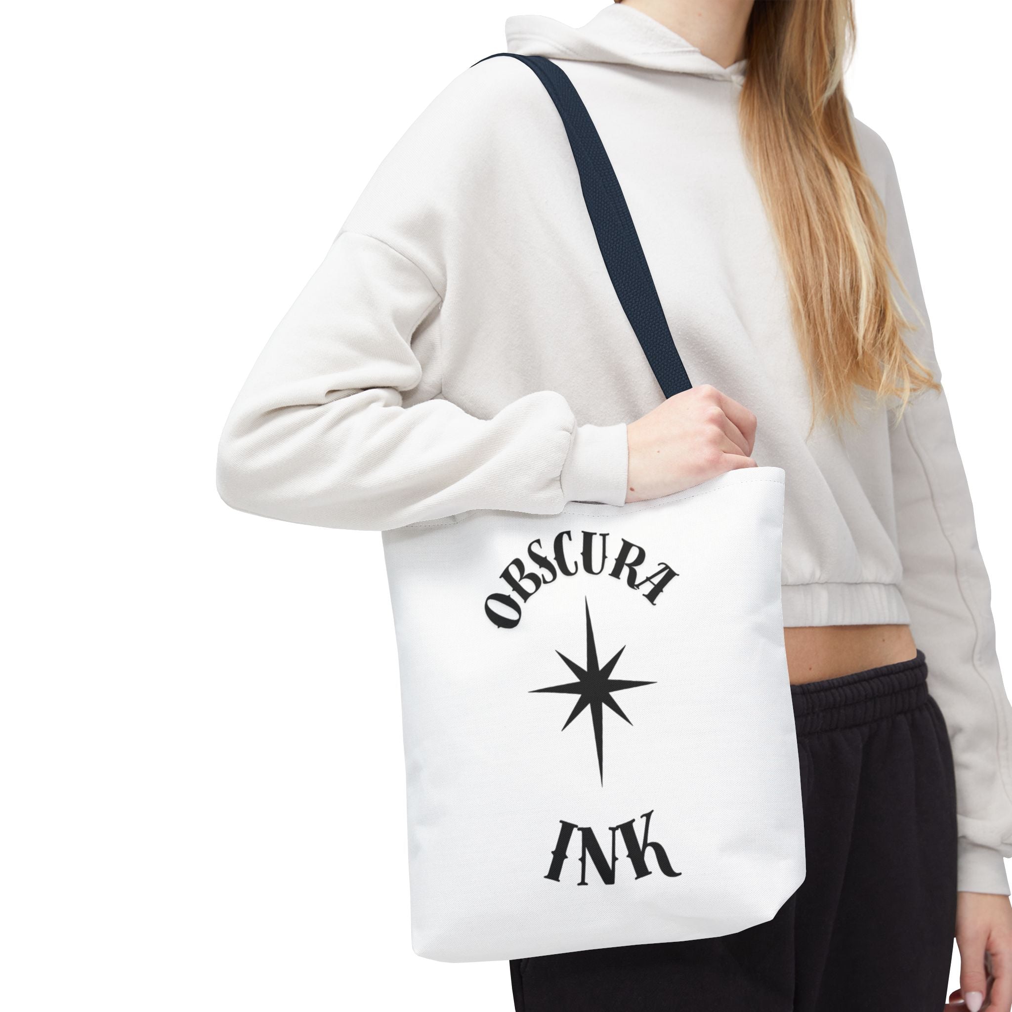 Obscura Ink Compass Tote Bag — Gothic Star Logo Canvas Tote