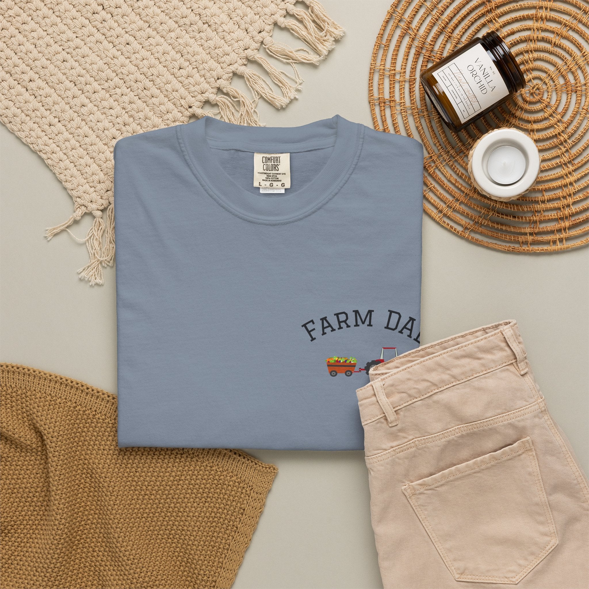 Farmer Dad T-Shirt — Rustic Farm Animals Graphic Tee