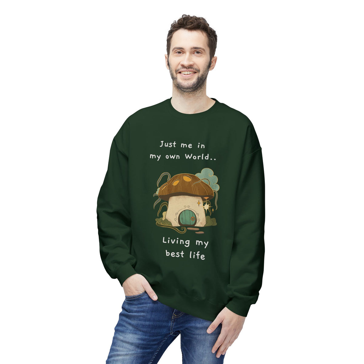 Cozy Mushroom House Sweatshirt — Crewneck