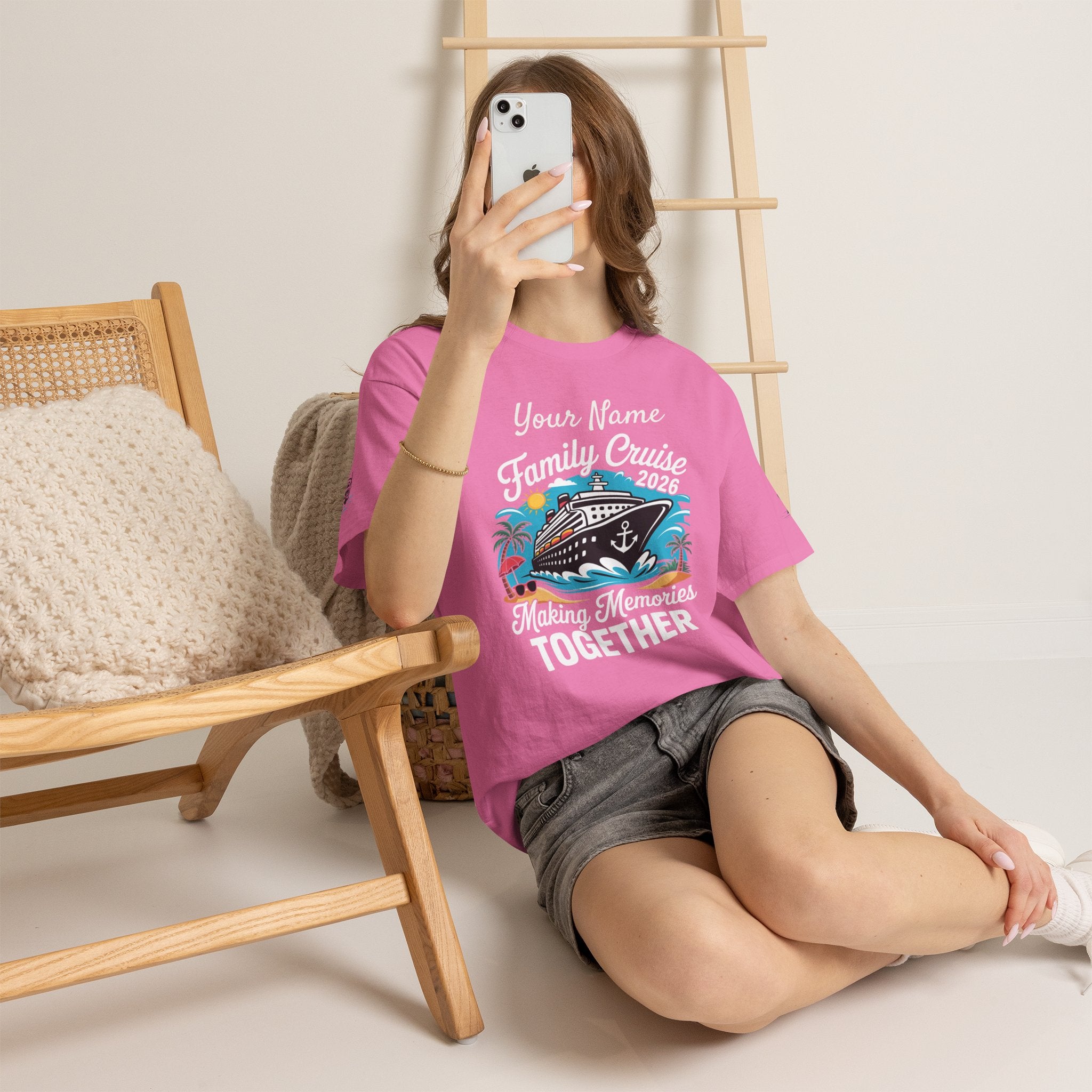 Family Cruise T‑Shirt — Customizable 'Making Memories Together' Cruise Vacation Tee