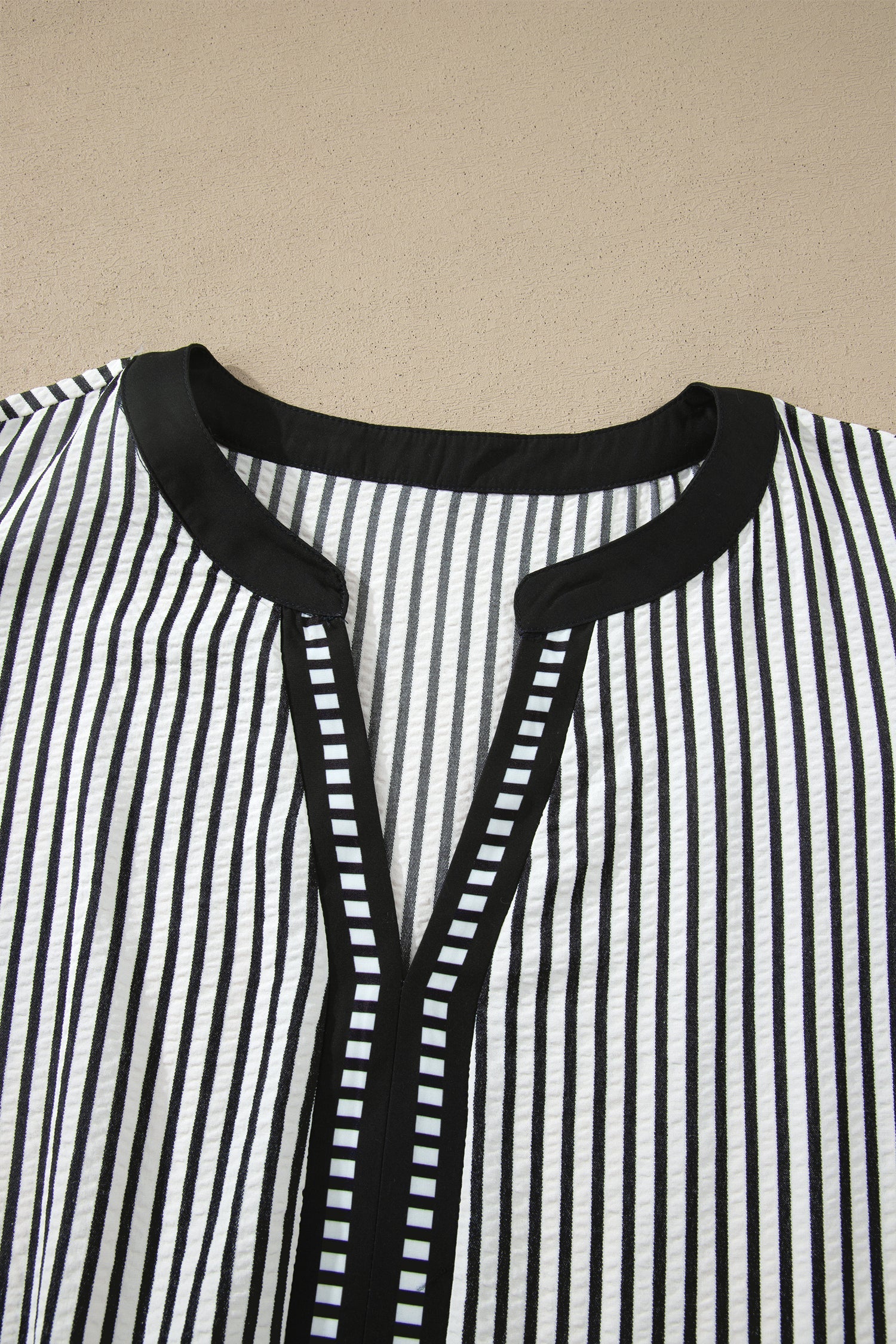 Harbor Stripe Maxi Dress — Tiered V-Neck Dress