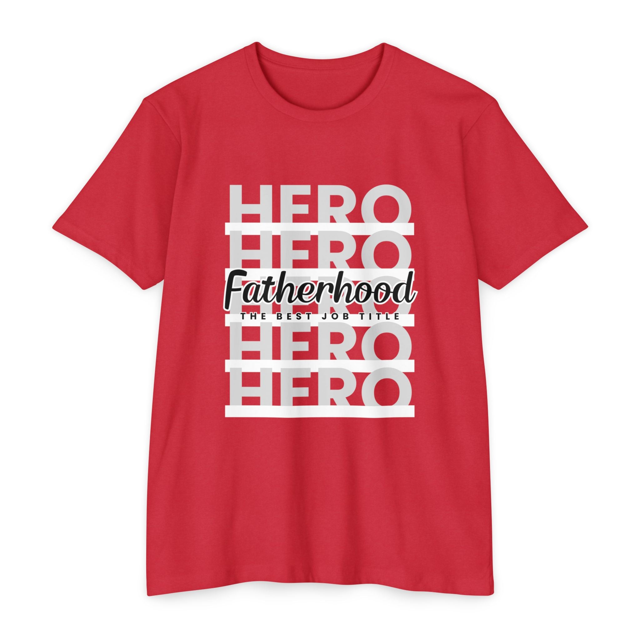 Fatherhood Hero T-Shirt — "Fatherhood: The Ultimate Title" Graphic Tee