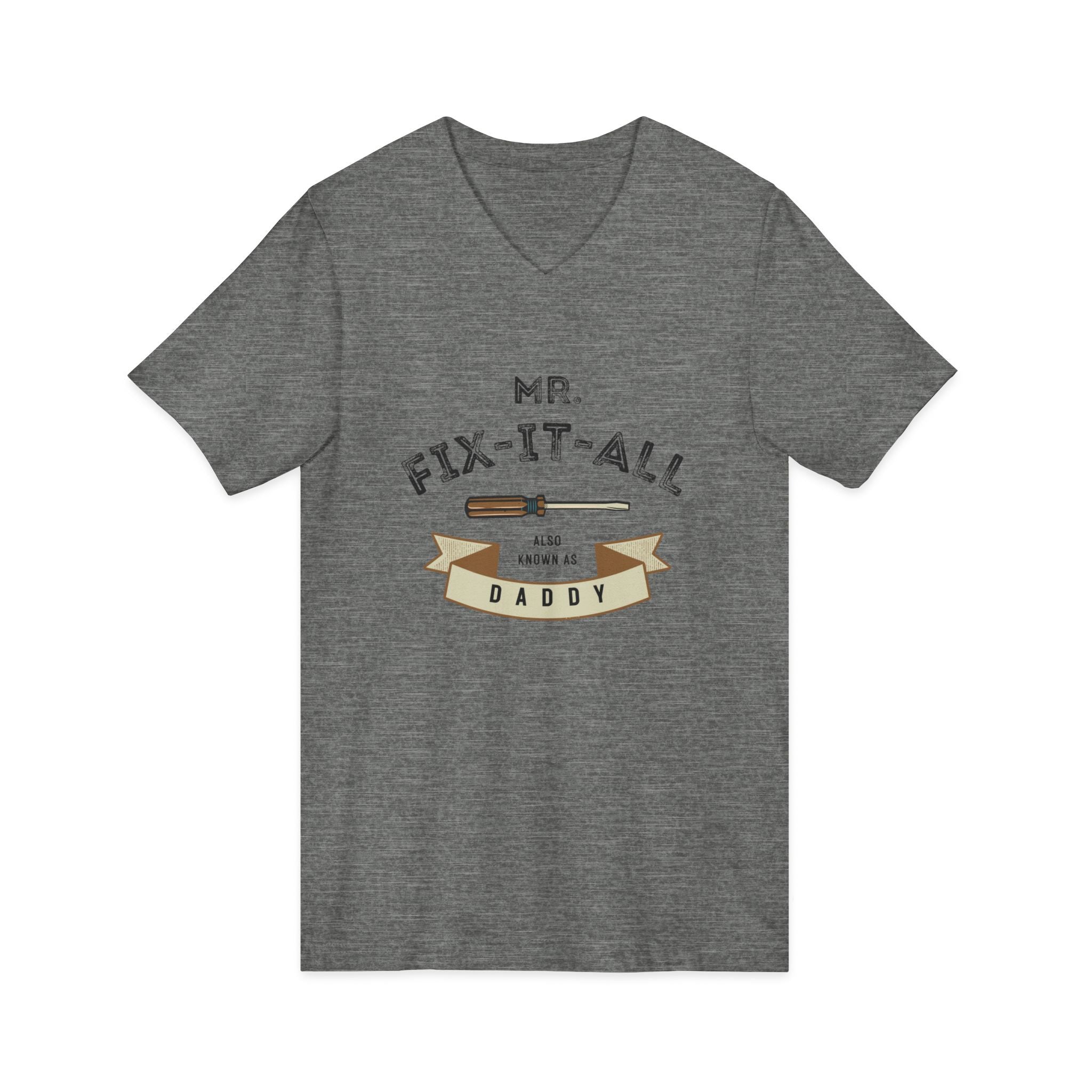 Mr. Fix-It-All Daddy V-Neck Tee — Father’s Day Handy Dad Gift