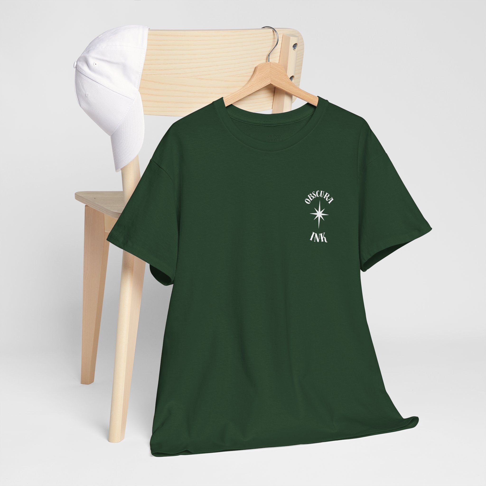 Shield Floral Tee — Obscura Ink Graphic T‑Shirt