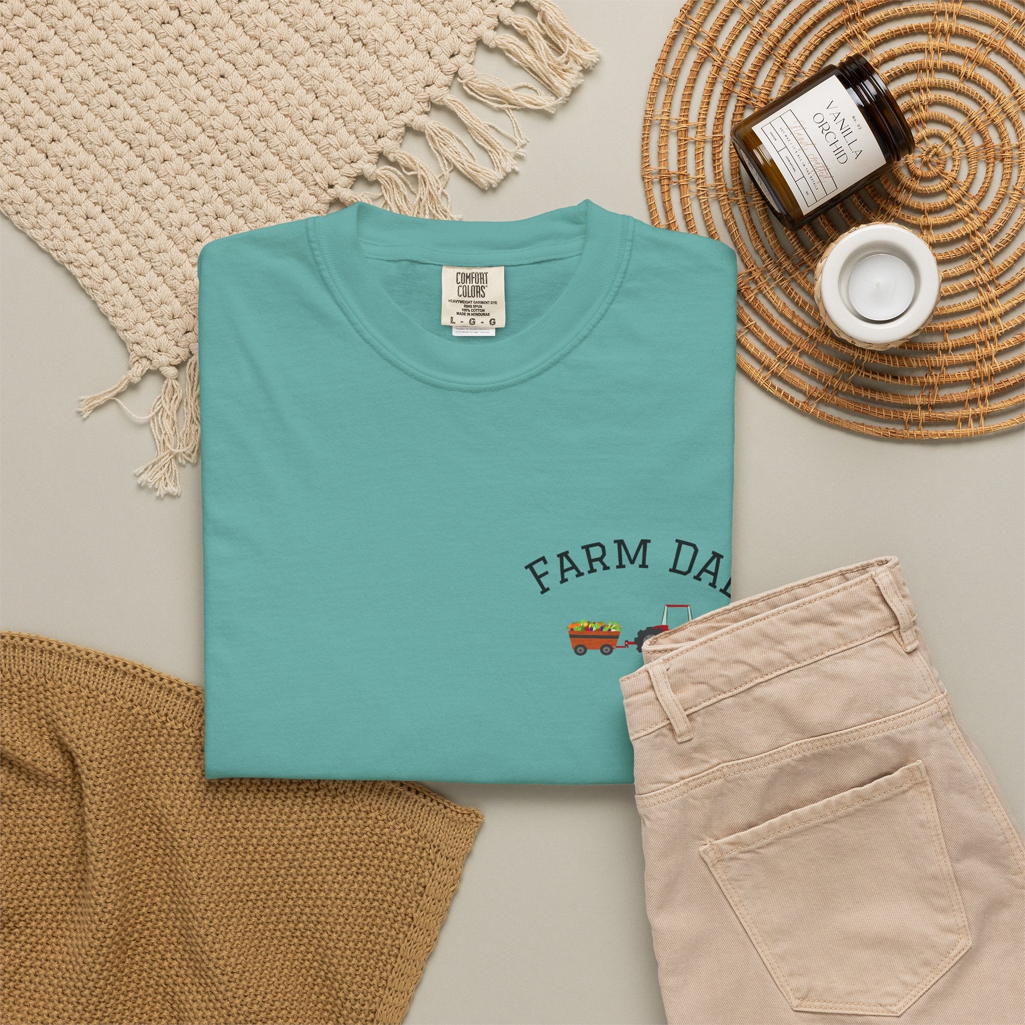 Farmer Dad T-Shirt — Rustic Farm Animals Graphic Tee