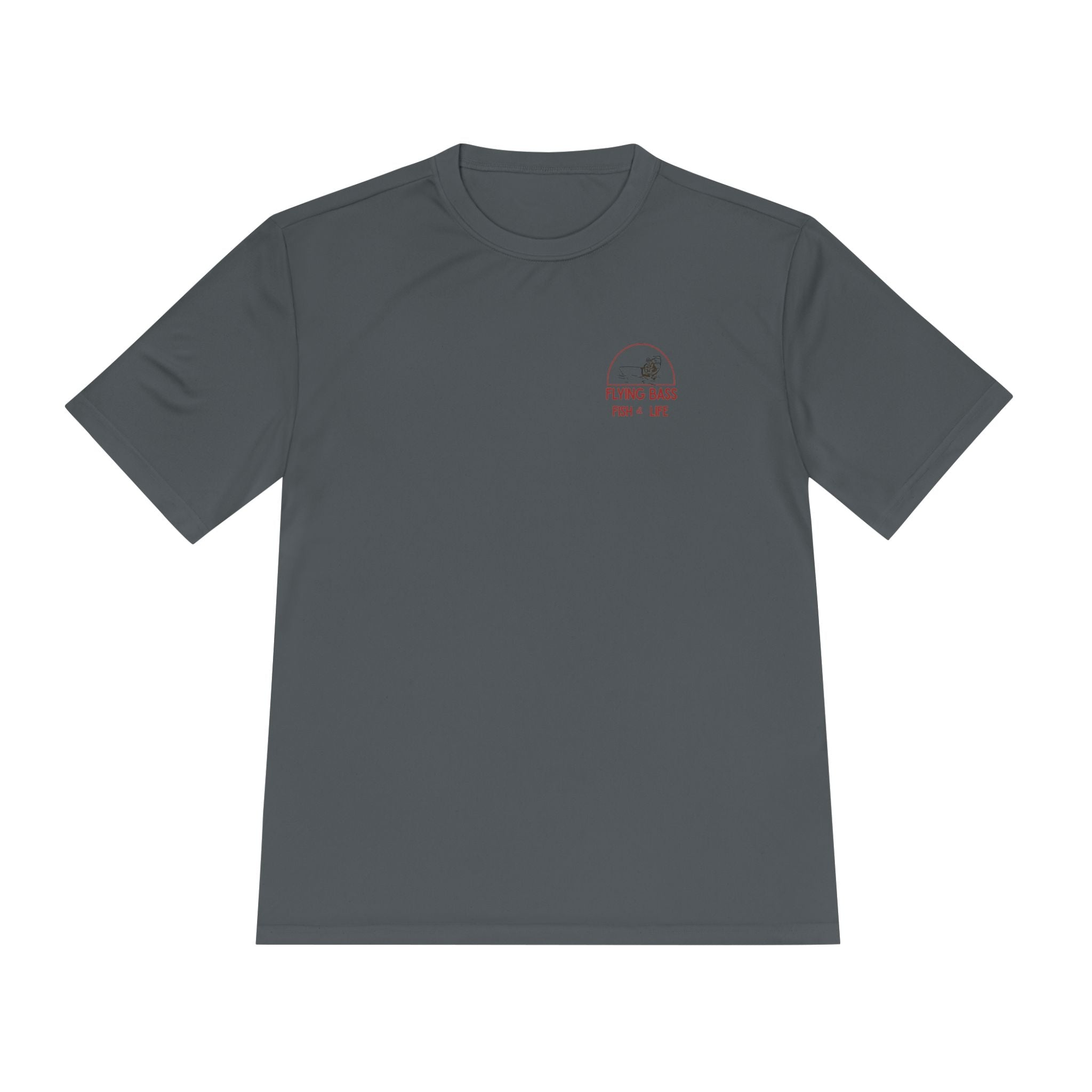 Fishing Tee — "Flying Bass" Fish & Life Moisture‑Wicking Shirt