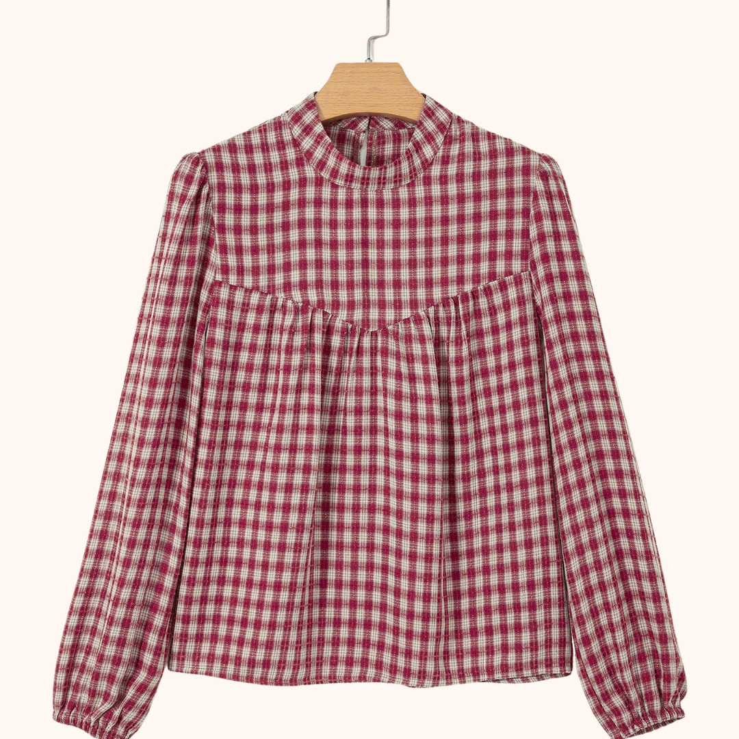 The Orchard Plaid Blouse for Women