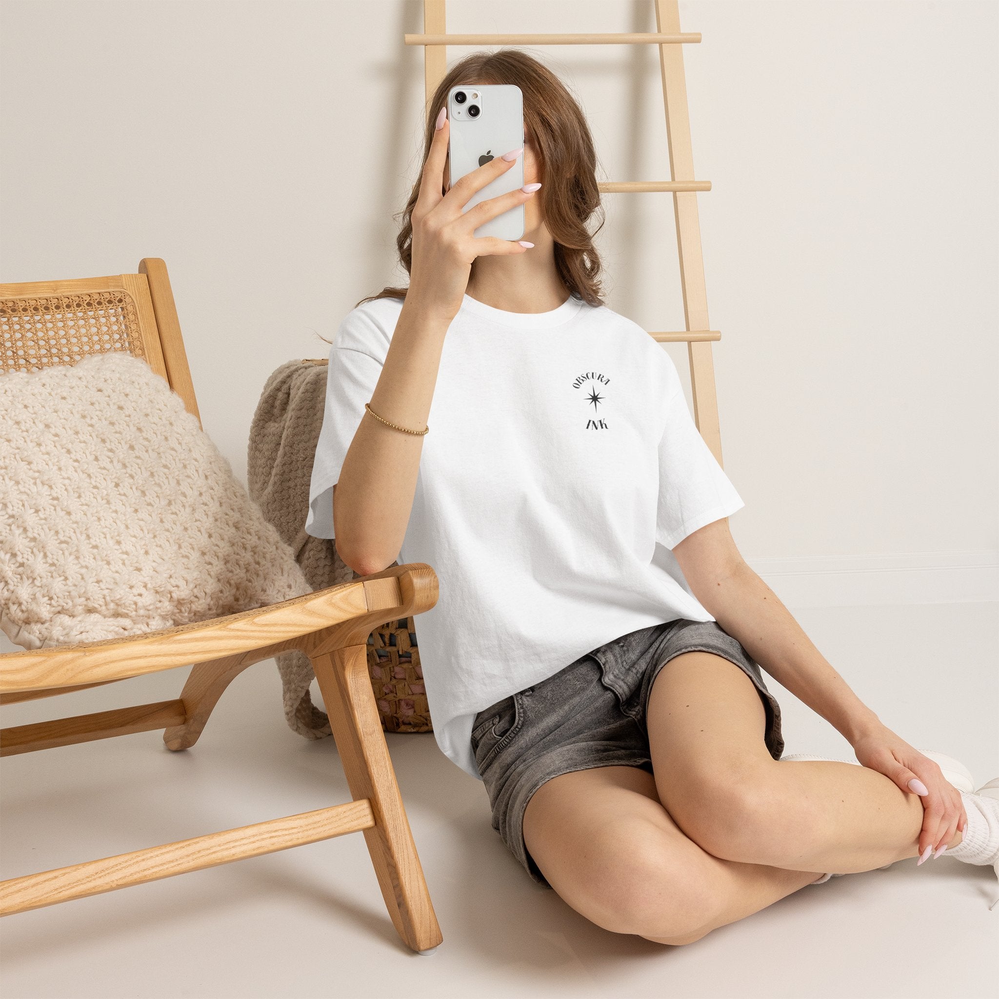 Shield Floral Tee — Obscura Ink Graphic T‑Shirt