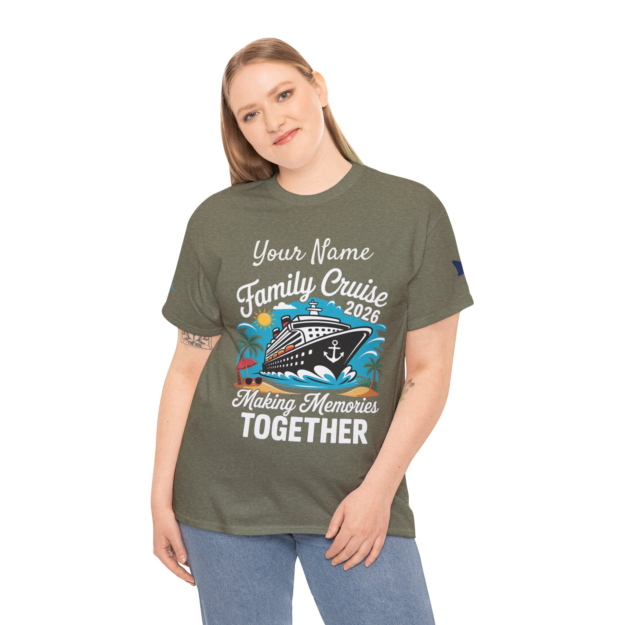 Family Cruise T‑Shirt — Customizable 'Making Memories Together' Cruise Vacation Tee