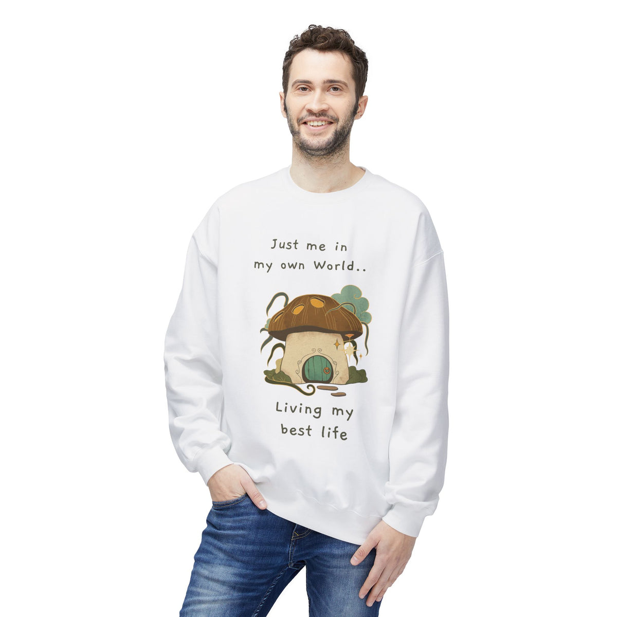 Cozy Mushroom House Sweatshirt — Crewneck