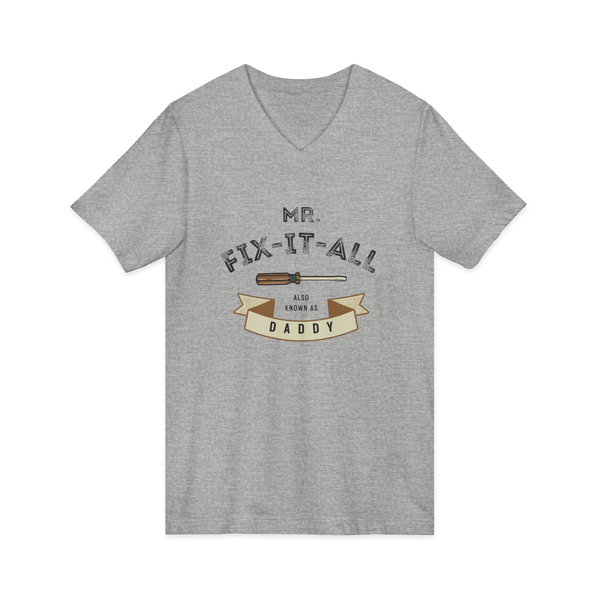 Mr. Fix-It-All Daddy V-Neck Tee — Father’s Day Handy Dad Gift