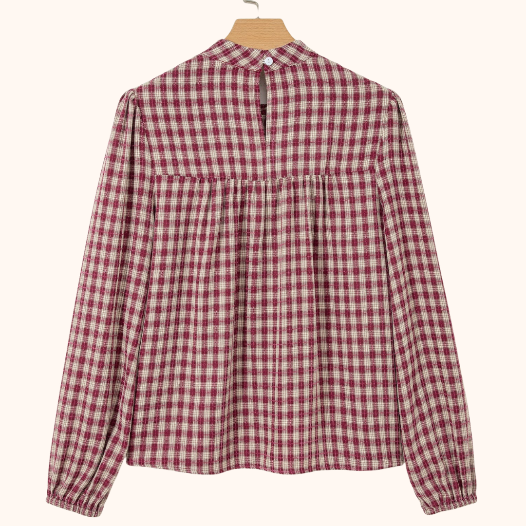 The Orchard Plaid Blouse for Women
