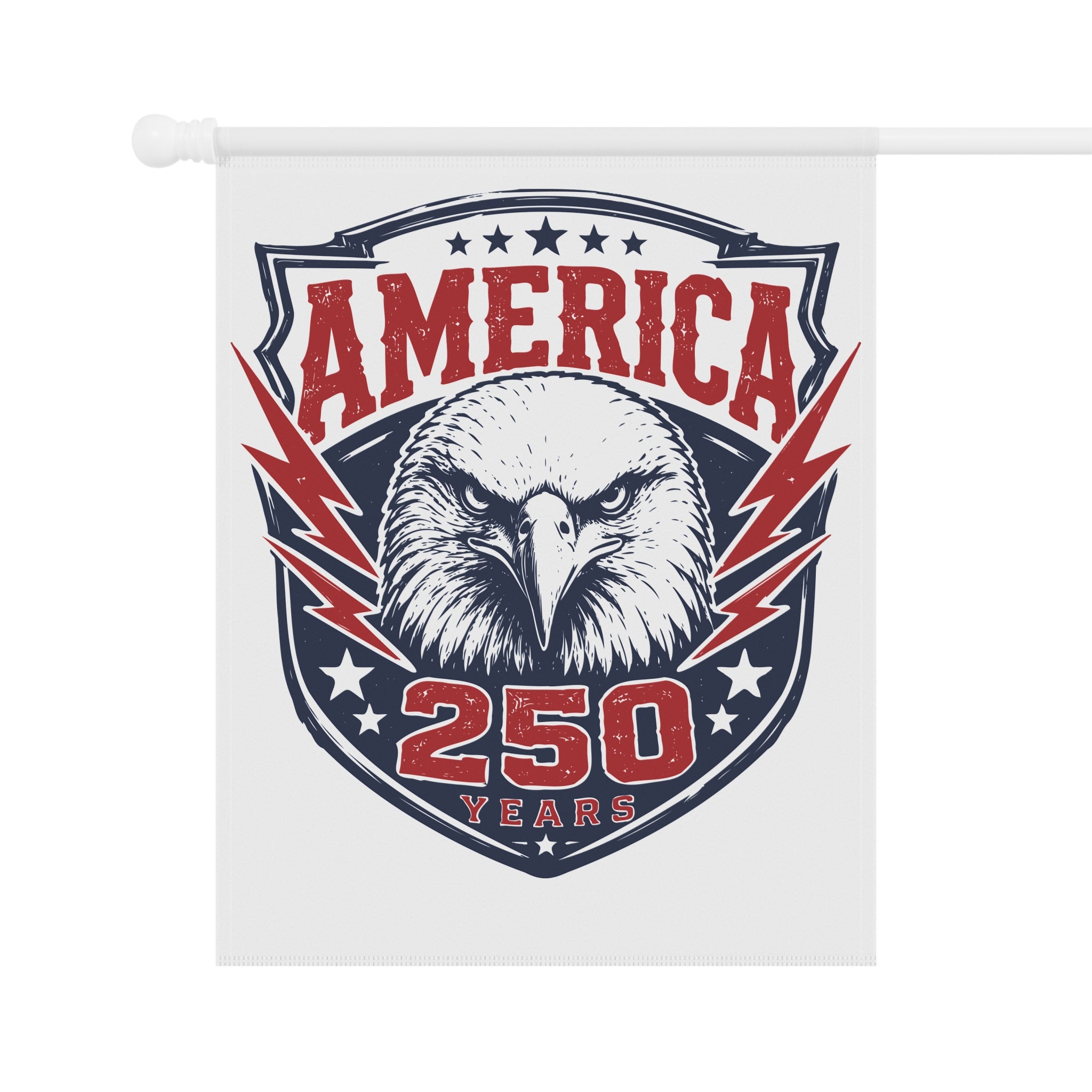 America 250 Eagle Garden Flag - Patriotic 250 Years Outdoor House Banner