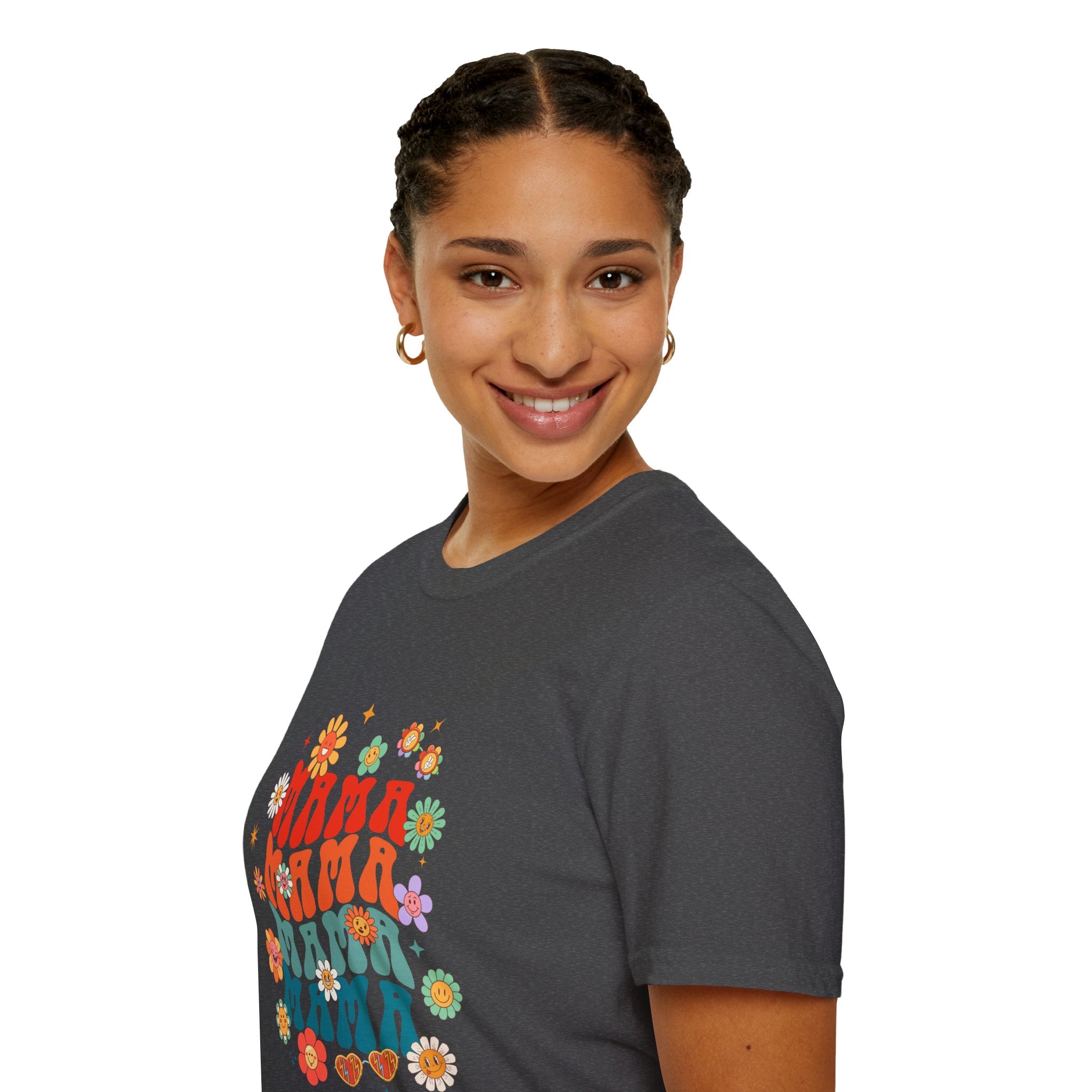 Mama Retro Floral Tee — Vintage 70s-Inspired Mother's Day T-Shirt