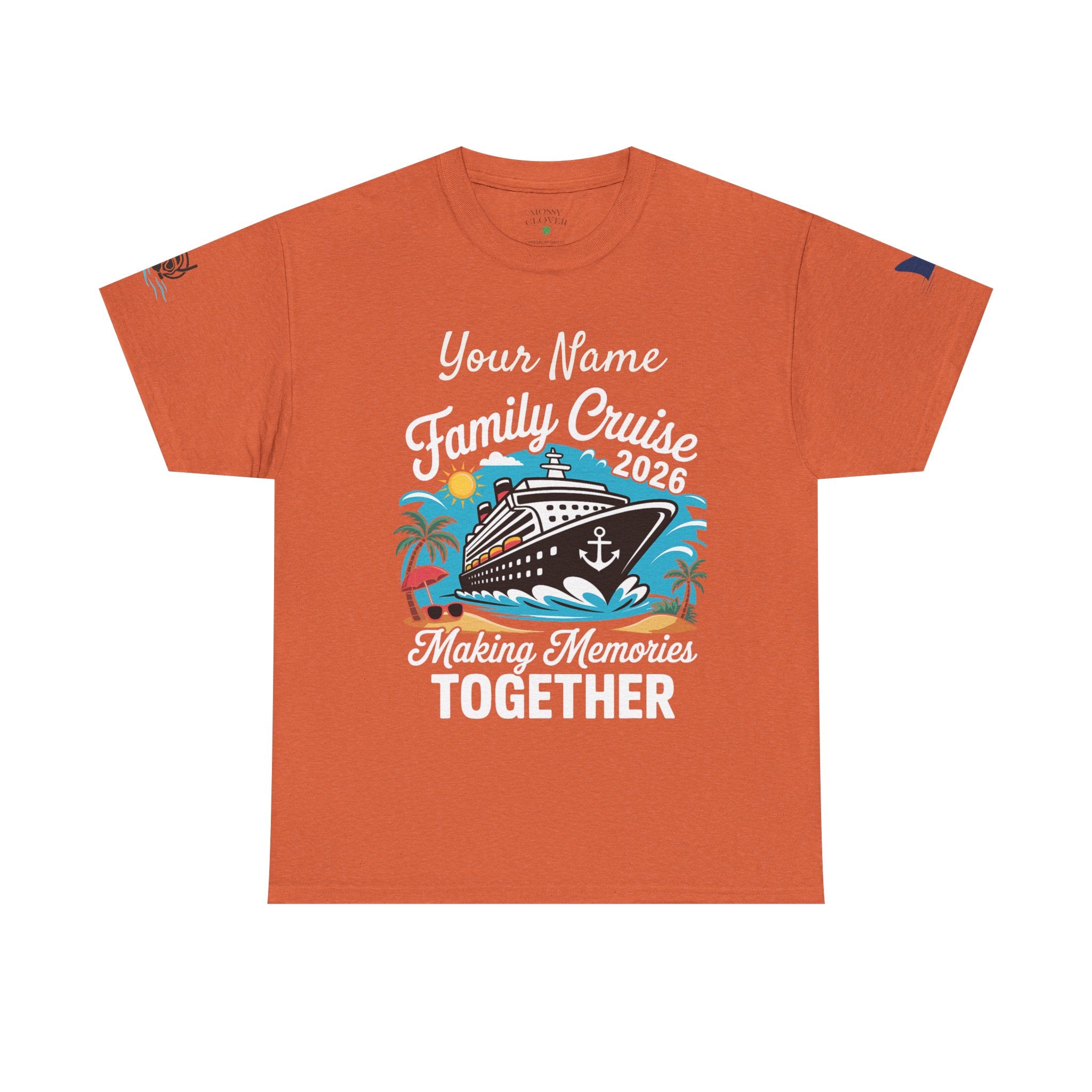 Family Cruise T‑Shirt — Customizable 'Making Memories Together' Cruise Vacation Tee