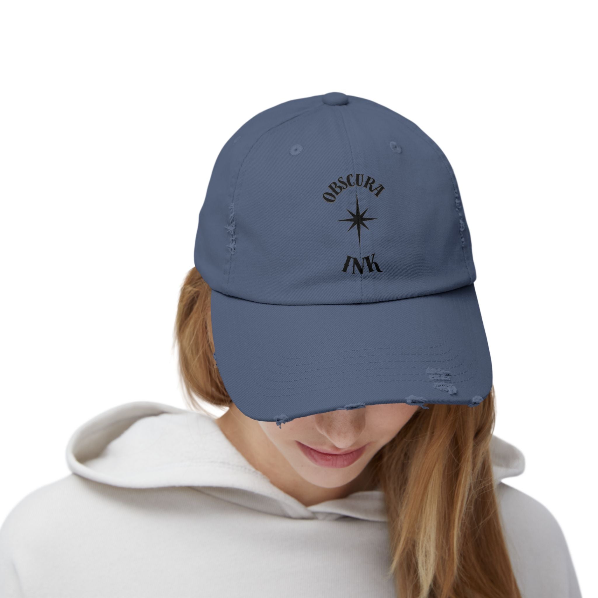 Obscura Ink LOGO ~ Distressed Baseball Cap
