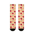 Fruit Pattern Crew Socks — Strawberry & Orange Socks